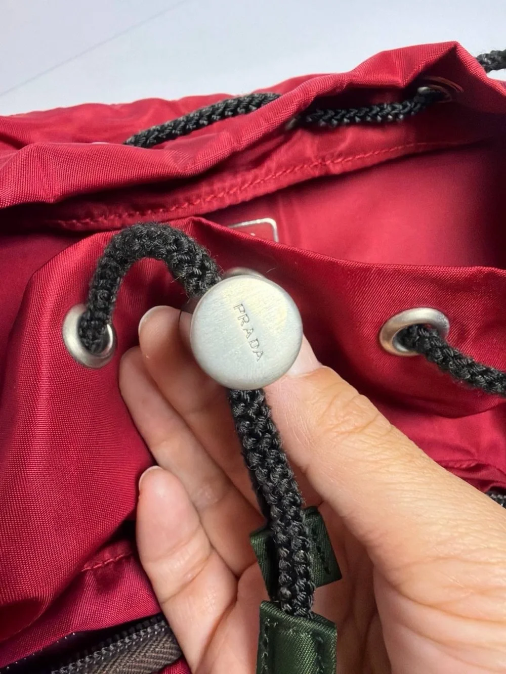 Prada Tessuto Red Nylon Backpack